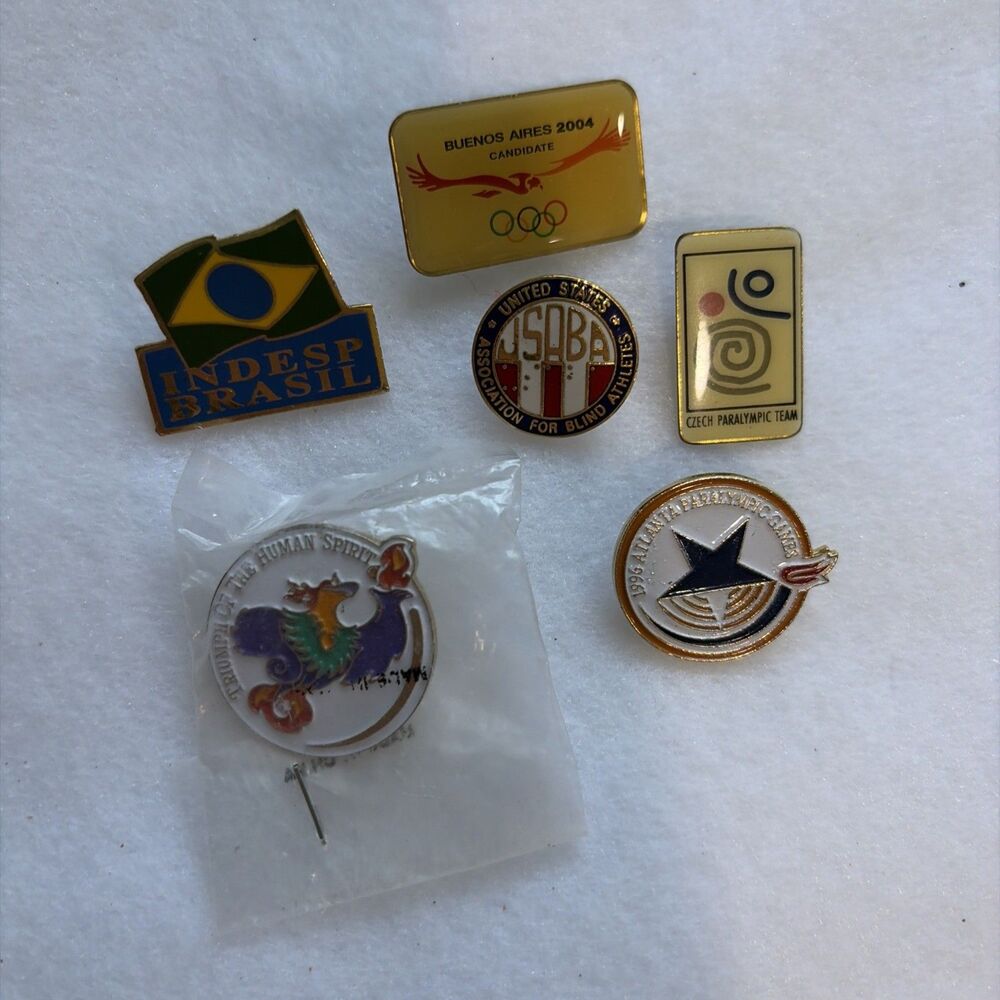 Vintage 1996 Atlanta Olympic Lapel Pins- Lot Of 6
